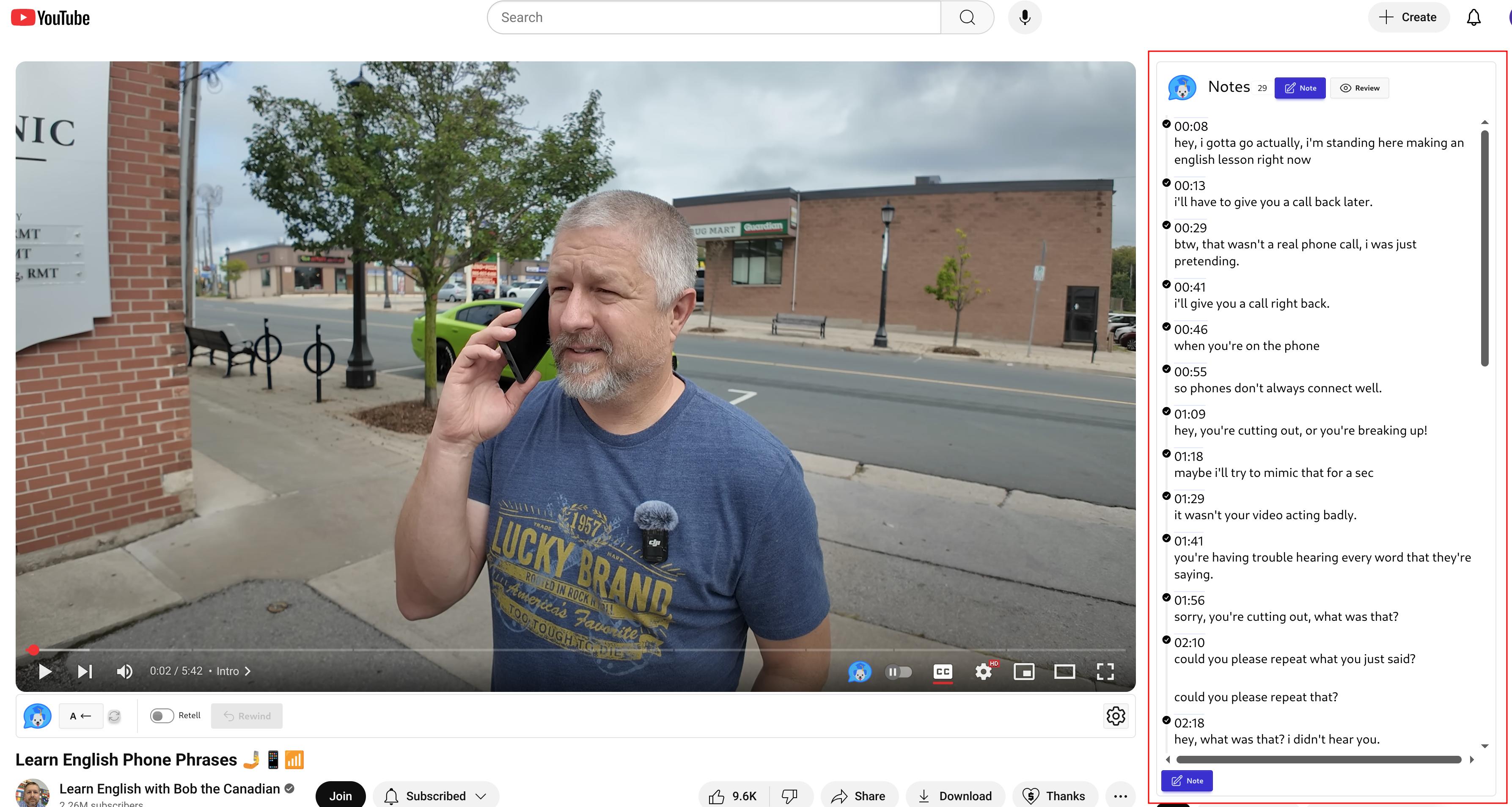 All Notes for the Video